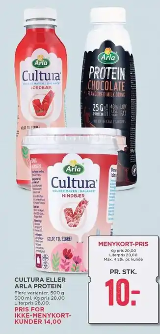 MENY Cultura el. arla protein tilbud