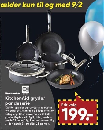Bilka Kitchenaid gryde/pandeserie tilbud