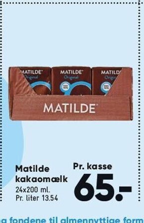 Bilka Matilde kakaomælk tilbud