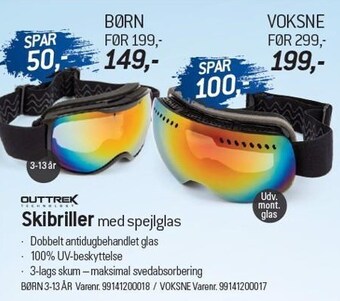 Thansen Skibriller med spejlglas tilbud