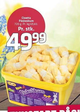 Fleggaard Cloetta påskeskum tilbud
