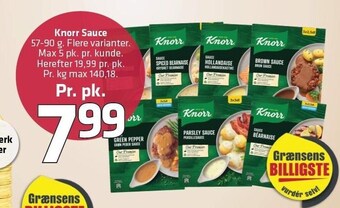 Fleggaard Knorr sauce tilbud