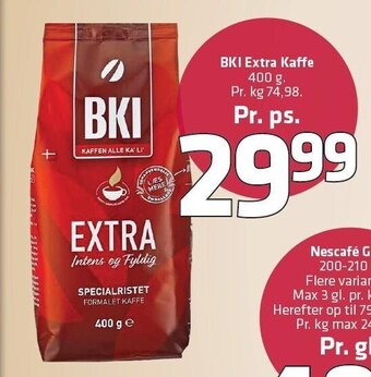 Fleggaard Bki extra kaffe tilbud