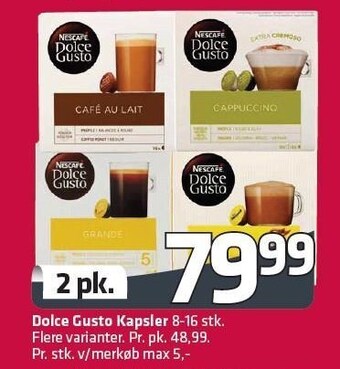 Fleggaard Dolce gusto kapsler tilbud