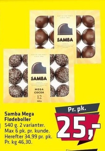 Samba mega flødeboller