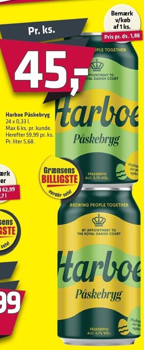 Fleggaard Harboe påskebryg tilbud