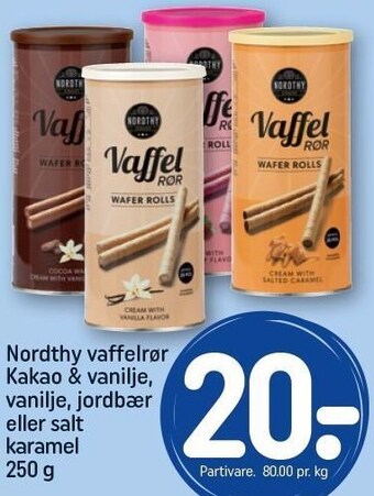 REMA 1000 Nordthy vaffelrør tilbud