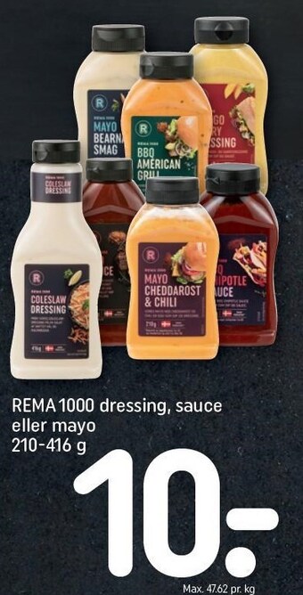 REMA 1000 Rema 1000 dressing, sauce eller mayo tilbud