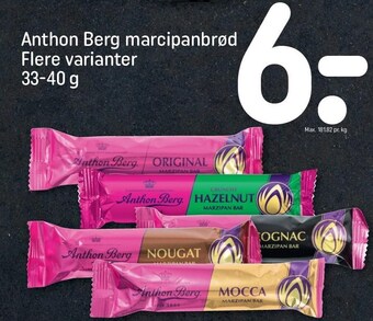 REMA 1000 Anthon berg marcipanbrød tilbud