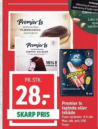 SPAR Premier is ispinde el. isbåde tilbud