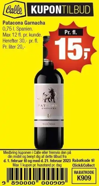 Patacona garnacha