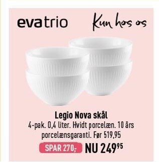 Imerco Legio nova skål tilbud