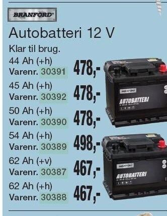 Harald Nyborg Autobatteri 12 v tilbud