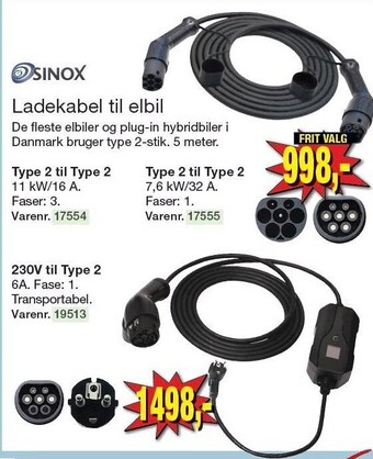 Harald Nyborg Ladekabel til elbil tilbud