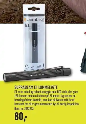Suprabeam e1 lommelygte