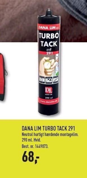 Johannes Fog Dana lim turbo tack 291 tilbud