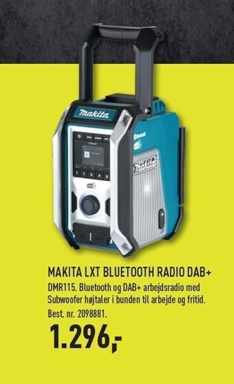 Makita lxt bluetooth radio dab+