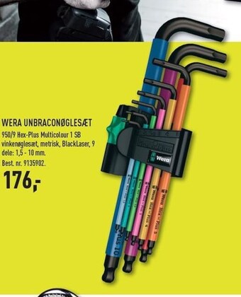 Wera unbraconøglesæt