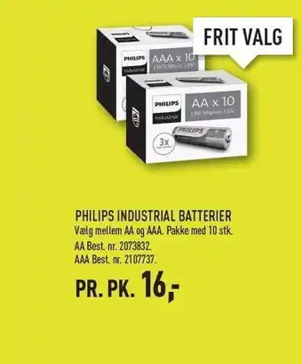 Johannes Fog Philips industrial batterier tilbud