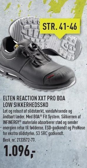 Johannes Fog Elten reaction xxt pro boa low sikkerhedssko tilbud