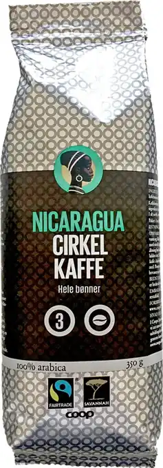 SuperBrugsen Cirkel special formalet eller hele bønner (cirkel nicaragua ft 350g hb,cirkel kaffe,cirkel nicaragua ft 350g formalet) tilbud
