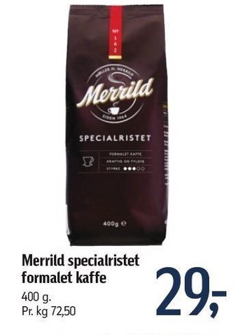 Føtex Merrild specialristet formalet kaffe tilbud