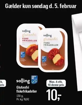 Føtex Glutenfri fiskefrikadeller tilbud