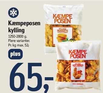 Føtex Kæmpeposen kylling tilbud