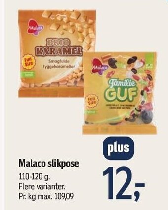 Føtex Malaco slikpose tilbud