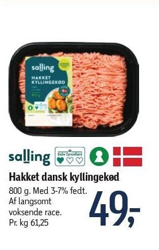 Føtex Hakket dansk kyllingekød tilbud