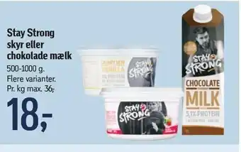 Føtex Stay strong skyr eller chokolade mælk tilbud