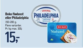 Føtex Buko flødeost eller philadelphia tilbud