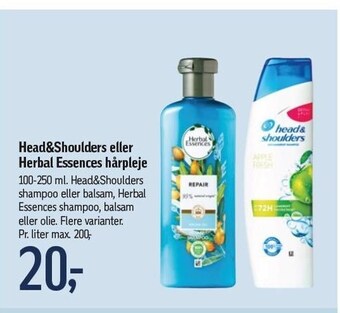 Føtex Head&shoulders eller herbal essences hårpleje tilbud
