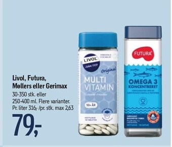 Føtex Livol, futura, møllers eller gerimax tilbud