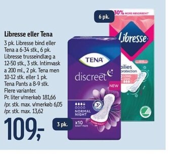 Føtex Libresse eller tena tilbud