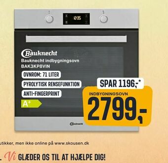 Skousen Indbygningsovn tilbud