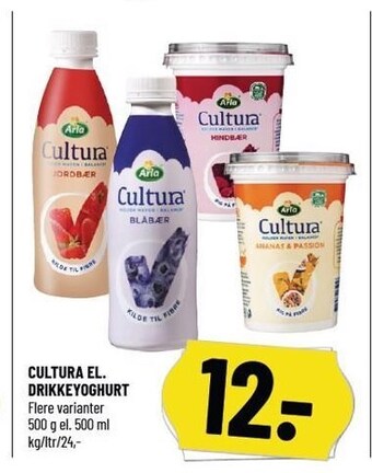 Løvbjerg Cultura el. drikkeyoghurt tilbud