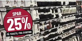 Løvbjerg Spar 25% på tekstil fra symfoni tilbud