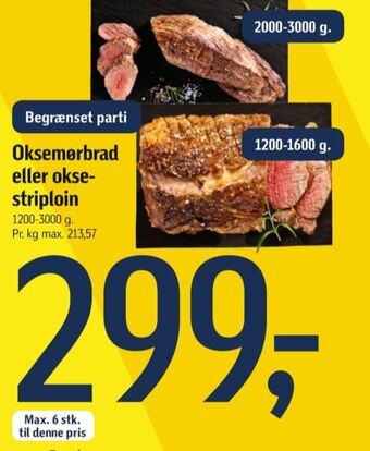 Føtex Ukendt oksemørbrad tilbud