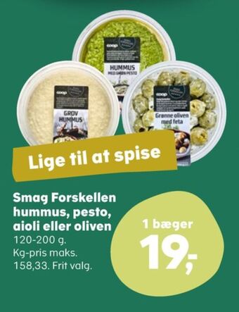 Kvickly Smag forskellen hummus tilbud