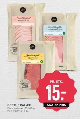 MENY Christiansfeld hamburgerryg tilbud