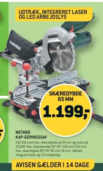 Metabo kap- og geringssav