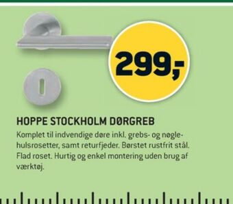 XL-BYG Hoppe dørgreb tilbud