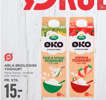 MENY Arla yoghurt jordbær tilbud