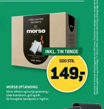 XL-BYG Morsø tændposer tilbud