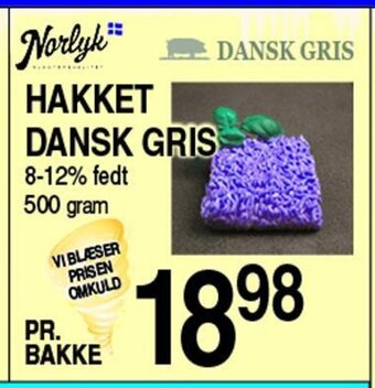 ABC Lavpris Hakket Dansk Gris tilbud