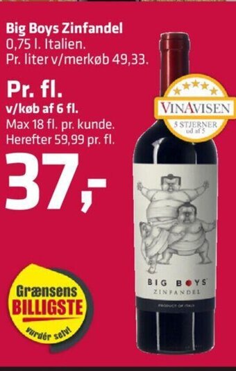 Fleggaard Big Boys Zinfandel tilbud