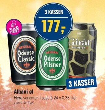 Otto Duborg Albani Øl tilbud