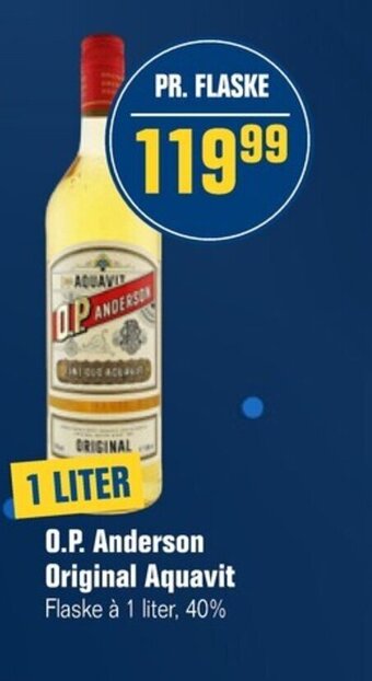 Otto Duborg O.P. Anderson Original Aquavit tilbud