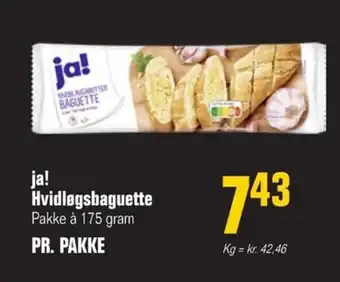 Hvidløgsbaguette